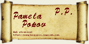 Pamela Popov vizit kartica